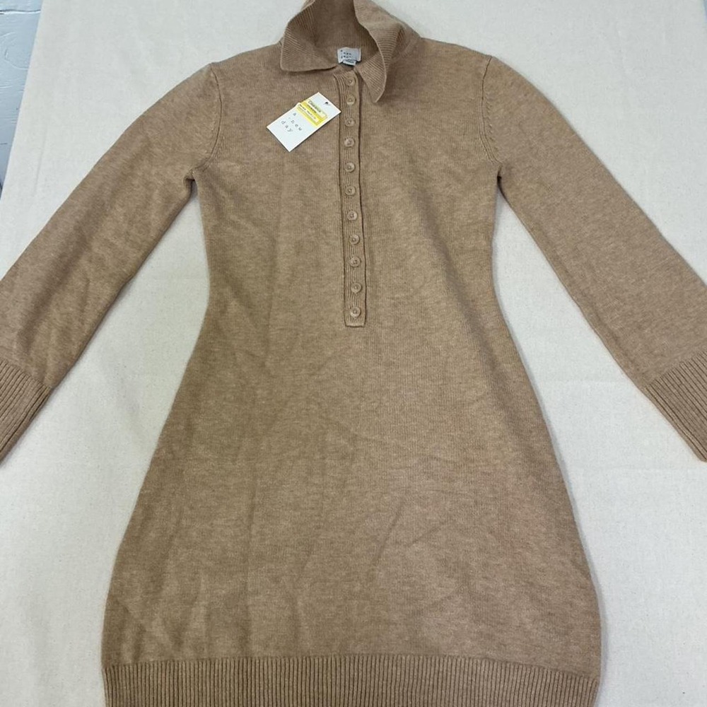 Cozy neutral sweater dress‎